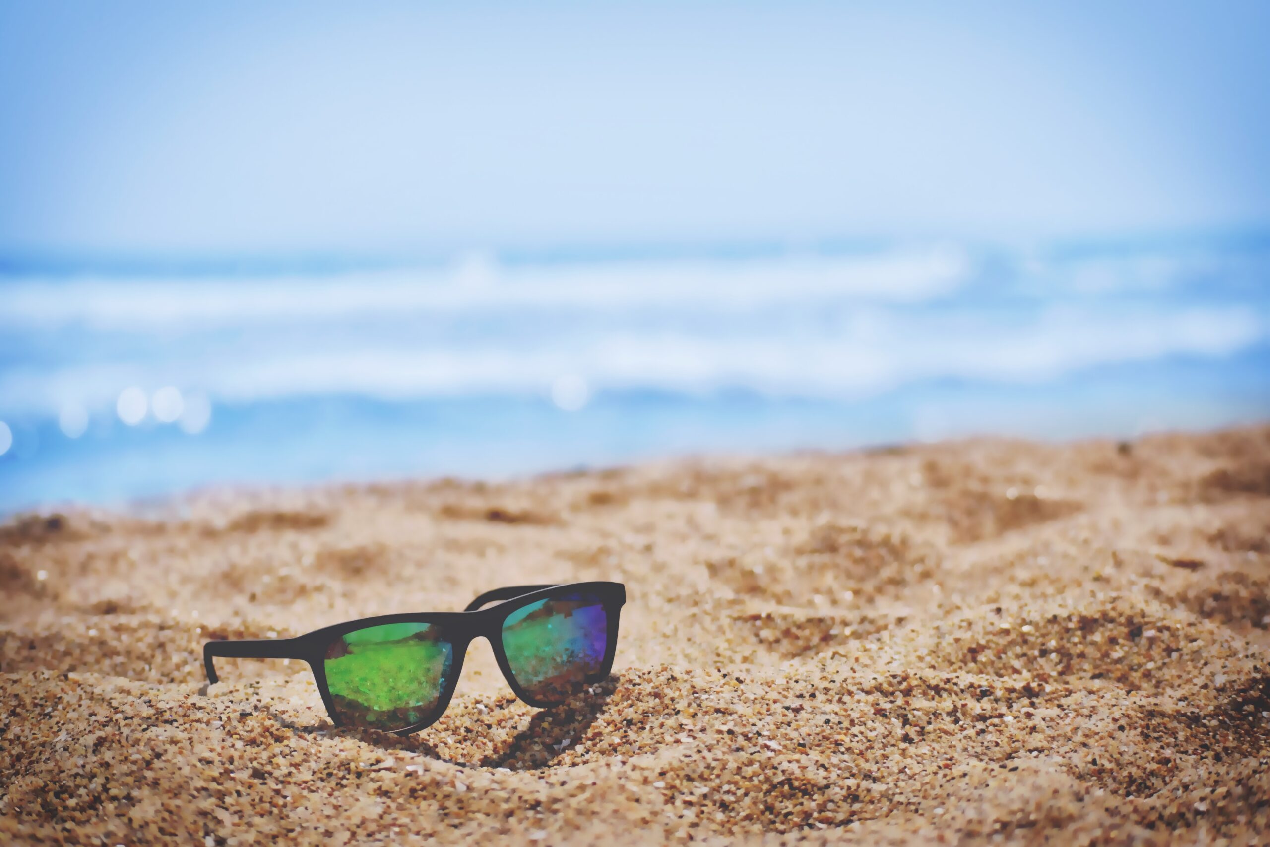 Sunglass on the beach