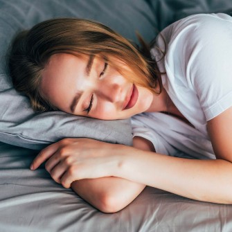 woman sleeping peacefully