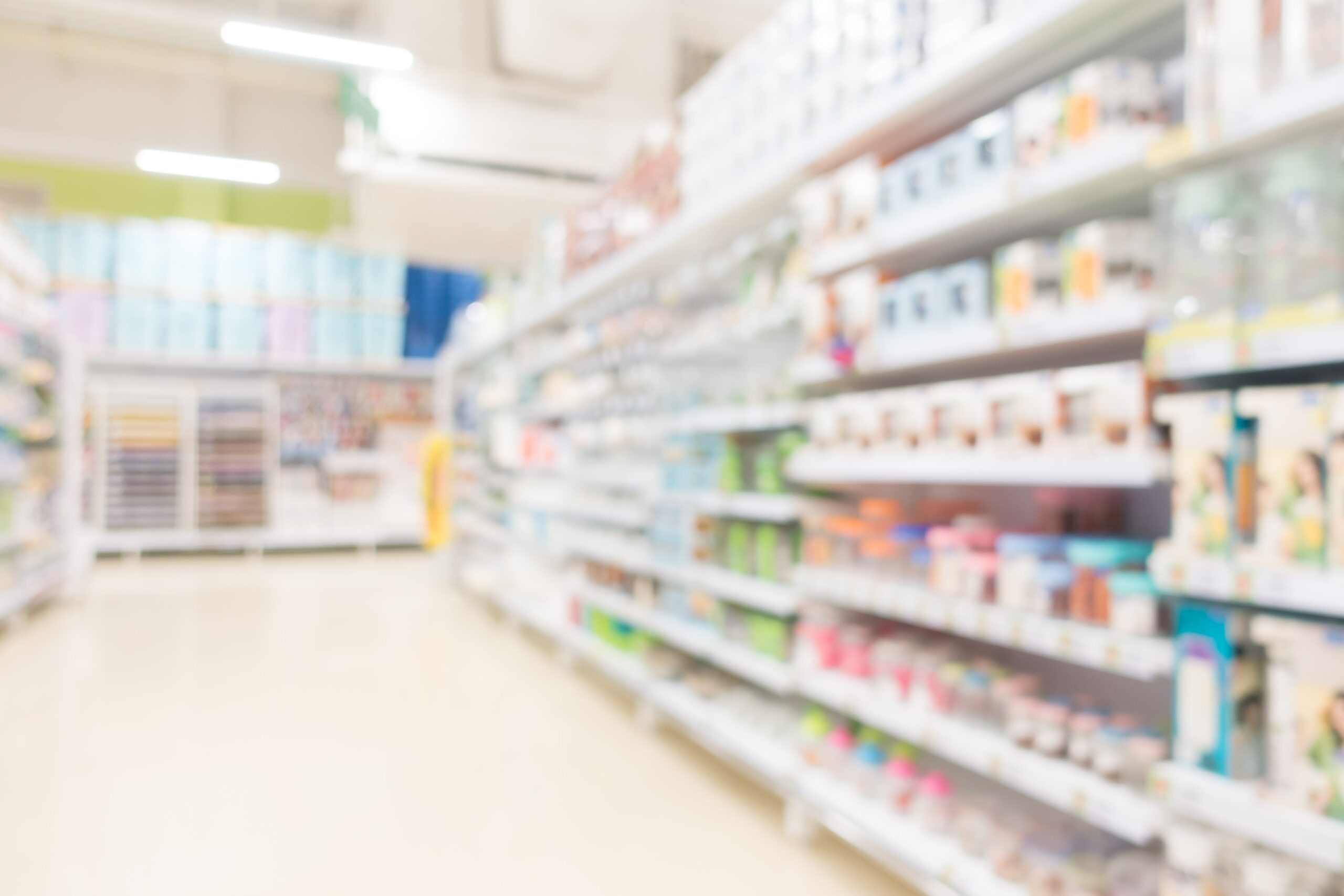 Pharmacy shelves